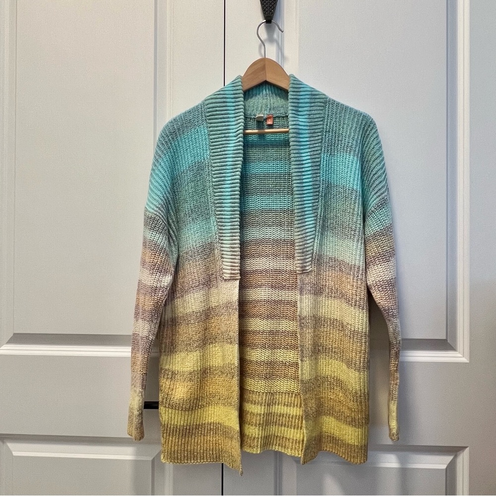 Anthropologie Pilcro Space Dyed Open Cardigan